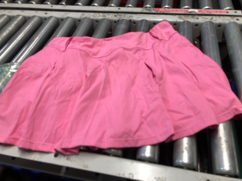 Photo 1 of ***STOCK PHOTO REFERENCE ONLY***  Women's High Waisted Pleated Tennis Skirt PINK 2XL