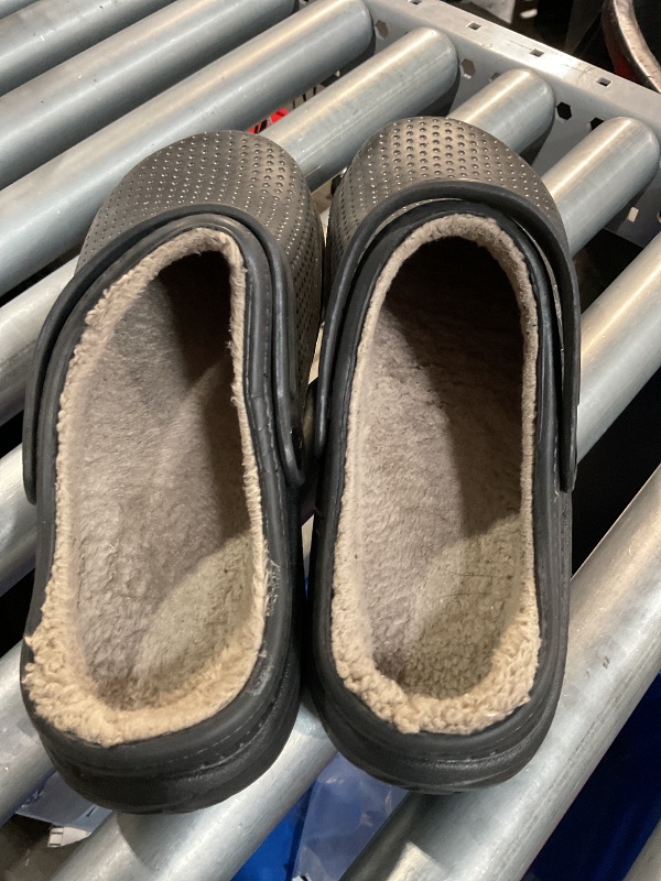 Photo 1 of (Used)(see images) Men's Women's Lined Clogs Winter Waterproof Slippers Slip On Garden Shoes Non-Slip Home House Slipper Indoor