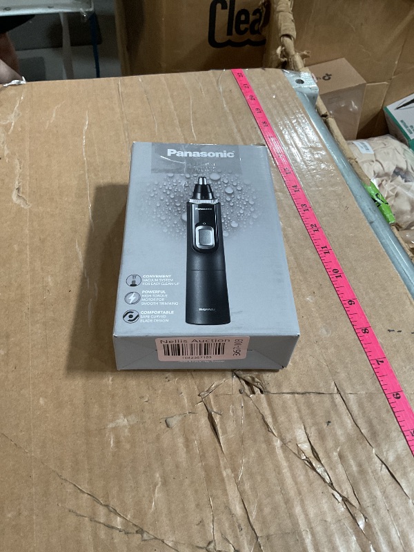 Photo 1 of Panasonic Ear and Nose Hair Trimmer for Men with Vacuum Cleaning System, Powerful Motor and Dual-Edge Blades for Smoother Cutting, Wet/Dry – ER-GN70-K (Black)