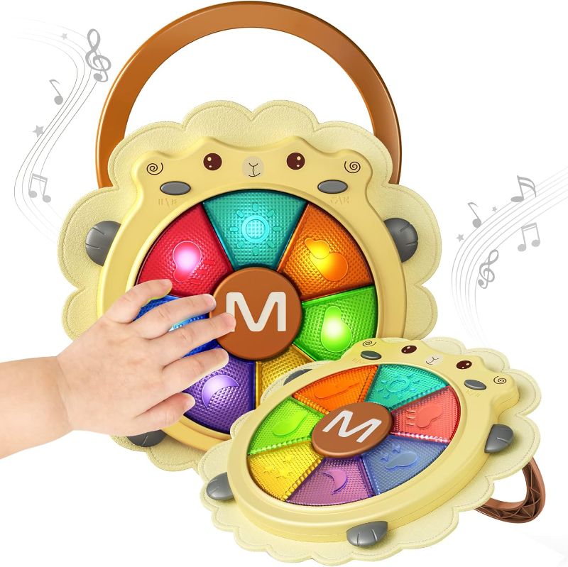 Photo 1 of (USED/FAIR) tumama Baby Electronic Drum Musical Toys Sound Light Instruments Game Activity Sensory Learning Toy Holiday Christmas Birthday Gifts Toddler Newborn 18 Months + (Sheep)
