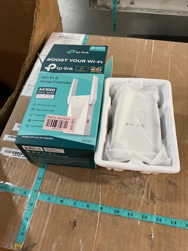 Photo 1 of (USED/FAIR) (STYLE VARIATION) TP-Link AX3000 WiFi 6 Range Extender, PCMag Editor's Choice, Dual Band WiFi Repeater Signal Booster with Gigabit Ethernet Port, Access Point, APP Setup, OneMesh Compatible (RE715X)