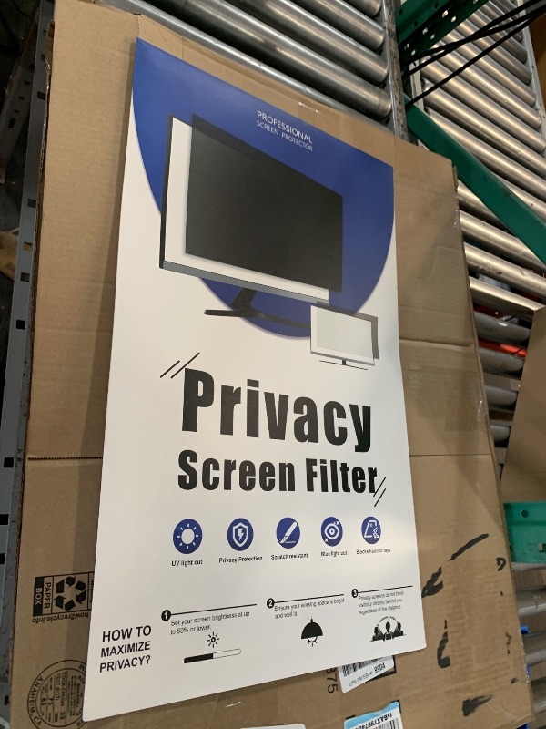 Photo 1 of [2 Pack] 25 Inch Computer Privacy Screen for 16:9 Aspect Ratio Widescreen Monitor, Eye Protection Anti Glare Blue Light Computer Monitor Privacy Filter, Removable Anti-Scratch 25in Protector Film