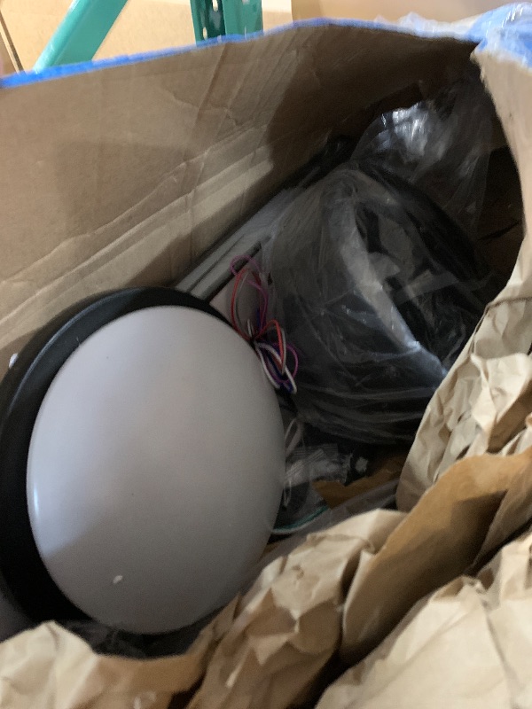 Photo 1 of (Sold for parts only) ZMISHIBO 74 Inch Ceiling Fans with Lights and Remote Control, Quiet Reversible DC Motor, 6-Speed, Outdoor Ceiling Fan