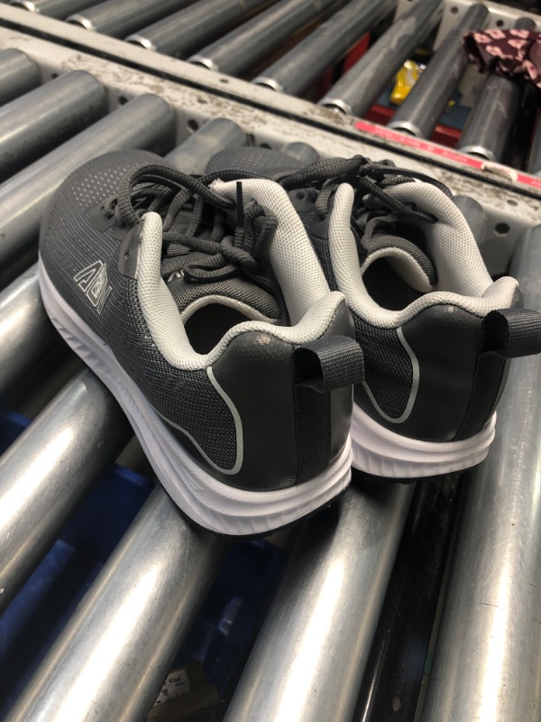 Photo 1 of **SOLES ARE DIRTY, LIGHTLY USED** SHNMAE Women's Wide Walking Shoes with Arch Support Wide Toe Box Air Tennis Sneakers Orthotic Plantar Fasciitis Shoes for Standing All Day Grey 8.5