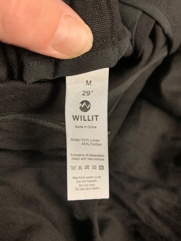 Photo 1 of WILL IT  Wide Leg Stretchy Work Pants Pull on Business Casual Pants for Women High Waisted Slacks, 26''/28'' Dress Pants Black medium