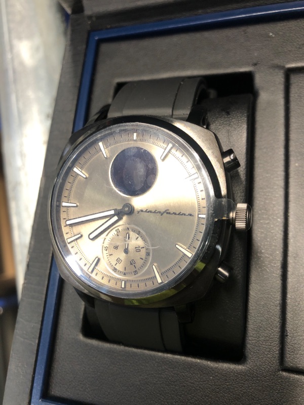 Photo 1 of (NO POWER) (WONT CHARGE) pininfarina Senso Sport Hybrid Smartwatch: Analog, FKM Strap, Fitness Tracker, GPS, Compass