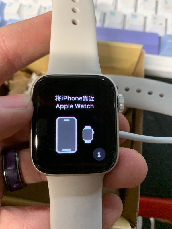 Photo 1 of ***(MINOR DAMAGE/ SEE NOTES)***
Apple Watch SE (2nd Gen) [GPS + Cellular 40mm] Smart Watch w/Starlight Aluminum Case & Starlight Sport Band - M/L. Fitness & Sleep Tracker, Crash Detection, Heart Rate Monitor, Water Resistant