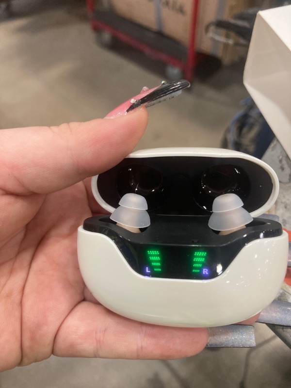 Photo 1 of 16-Channel True Hearing Aids, Virtually Invisible OTC Hearing Aids for Seniors with Noise Reduction, No Whistling Digital Hearing Aids with Feedback Cancellation, Comfort Design (Beige)