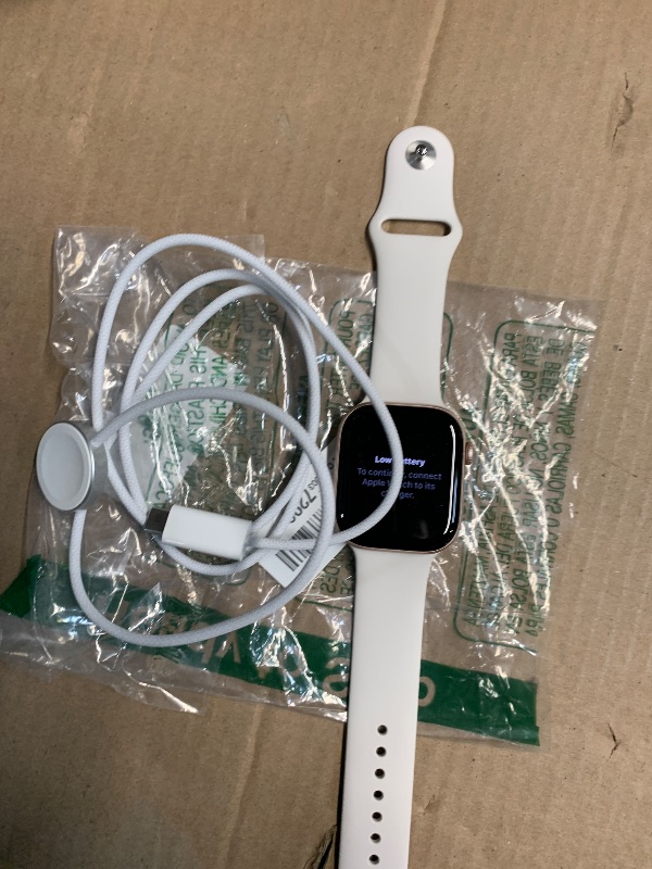 Photo 1 of Apple Watch Series 10 [GPS 46mm case] Smartwatch with Rose Gold Aluminium Case with Light Blush Sport Band - M/L. Fitness Tracker, ECG App, Always-On Retina Display, Water Resistant
