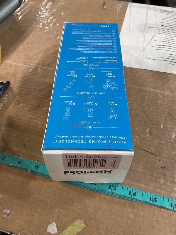 Photo 1 of Promixx Pro Shaker Bottle (iX-R Edition) | Rechargeable, Powerful for Smooth Protein Shakes | includes Supplement Storage - BPA Free | 20oz Cup (Silver Blue/Gray)