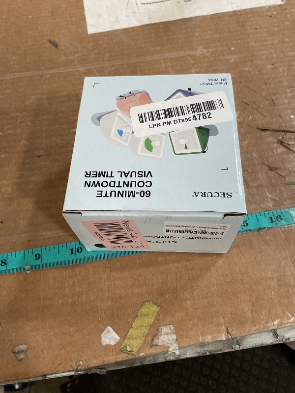 Photo 1 of Secura 60-Minute Visual Countdown Timer for Kids & Adults, Classroom Time Management Tool (Black)