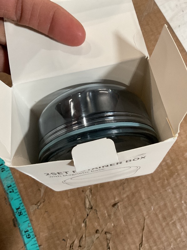 Photo 1 of Denture Case Retainer Cleaning Case: 2 in 1 Retainer Case, No-Leak Denture Bath Box Cup, Complete Clean Care for Dentures, Clear Braces, Mouth Guard, Night Guard & Retainers