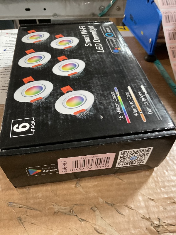 Photo 1 of 6 Pack 2 Inch Smart LED Recessed Lighting, 5W WIFI Recessed LED Lights, Dimmable RGB & CCT 2700-6500K Color Changing, 110V Recessed Light Compatible with Alexa and Google Home, with LED Driver