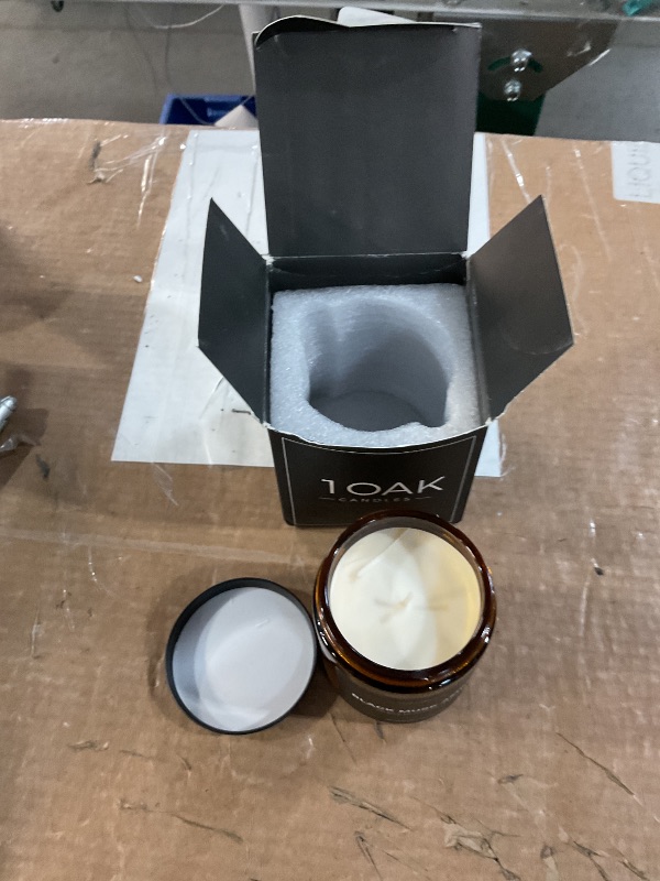 Photo 1 of 1OAK Black Musk Amber Candle - Soy Wax Scented Candle for Men - 7oz, Long Burning, Masculine Candle - Premium Gift Option
