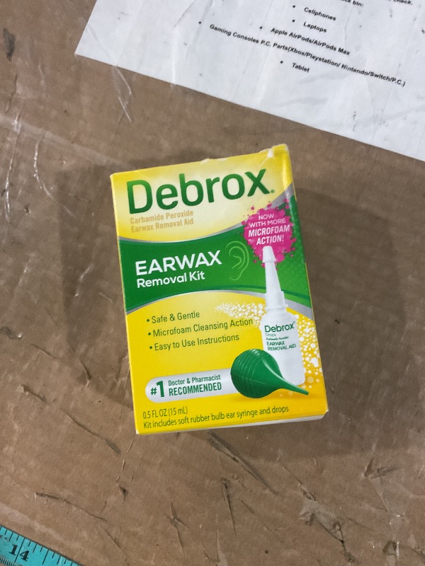 Debrox Bulb Debrox Ear Wax Removal Kit - Includes Bulb Syringe and 0.5 Fl Oz ...