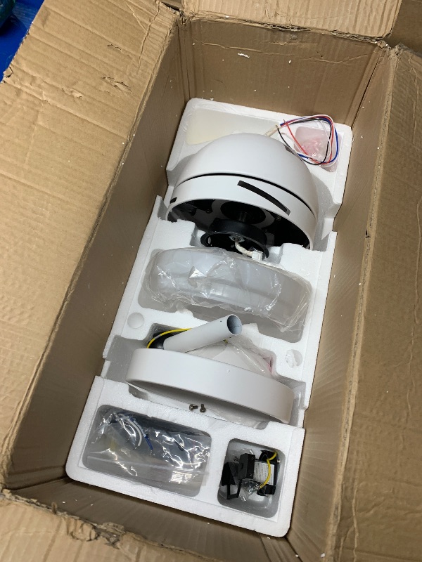 Photo 1 of ***(USED/ UNKNOWN IF MISSING PARTS)***
JACKYLED 52 Inch Ceiling Fan with Light Remote Control, 6 Fan Speeds & 3-Color Dimmable Light, Quiet Reversible DC Motor, LED Ceiling Fan Light for Bedroom, Living Room, White/Lightwood BladesLPNPMDT2347473
