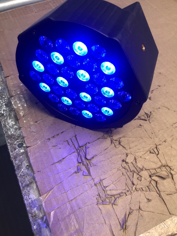 Photo 1 of BETOPPER Mini DJ Par Light, 60x3W RGB Par Can Wash Lights Slim LED Stage Lighting Super Bright DMX 512 for Bar, Party, Wedding, Disco, Club, Shows, Recording Studio etc(6 Packs)