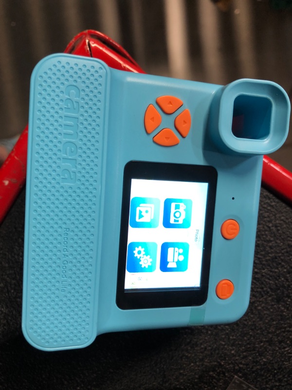 Photo 1 of ***(MISSING SOME ACCESSORIES)***'LETSHAHA Kids Camera Instant Print, Christmas Birthday Gifts for Toddle Girls Boys Age 3-12, 24MP & 1080P Selfie Digital Camera with 3 Roll No-Ink Print Paper 32G SD Card - Blue
