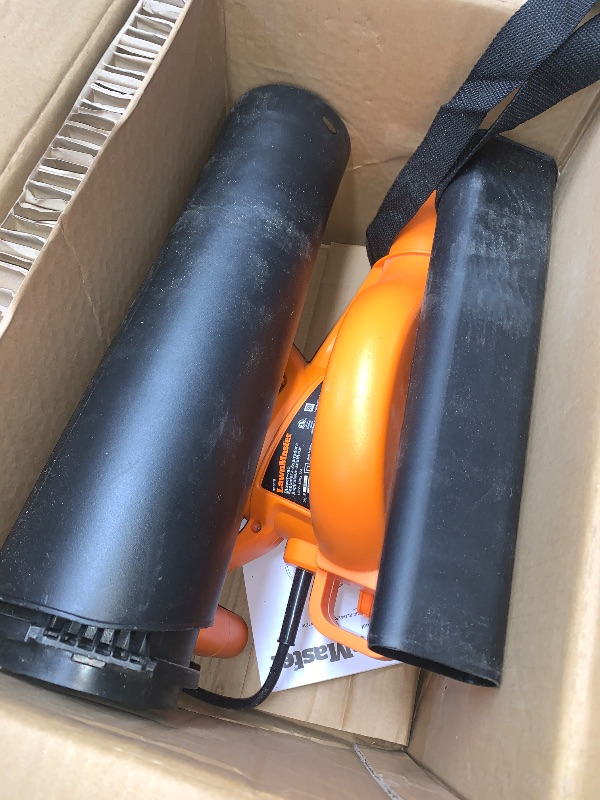 Photo 1 of ***PARTS ONLY ITEM*** LawnMaster BV1210 Electric Blower Vacuum Mulcher 12 Amp 2-Speed Adjustment with Metal Impeller 240 MPH 380 CFM 16:1 Mulch Ratio with Collection Bag