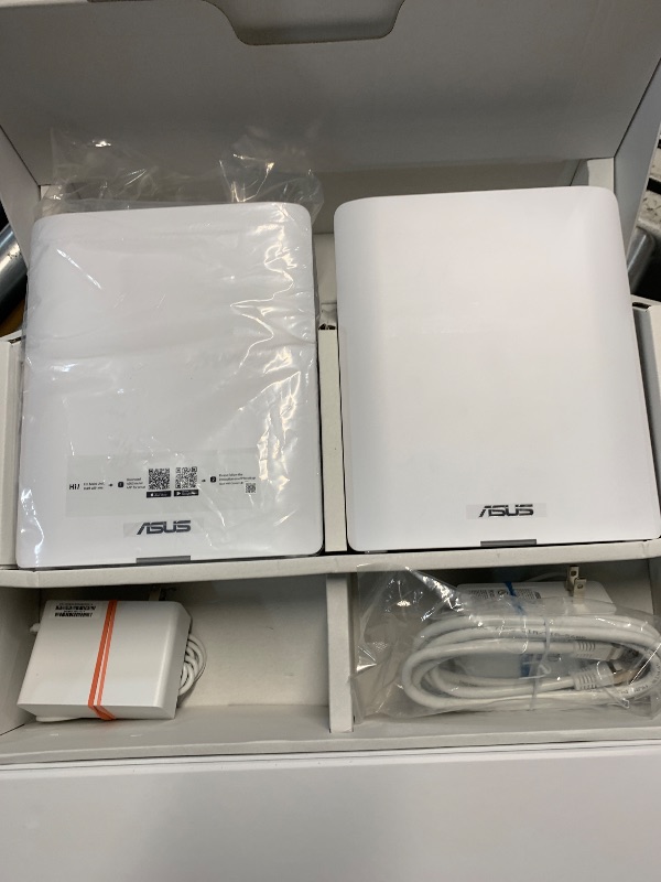 Photo 1 of ASUS ZenWiFi BQ16 Pro Quad-Band WiFi 7 Mesh Router (2 Pack), up to 8000 sqft, 2X 10G Ports Each, Smart Home Master with Multi-SSID, VPN & Parental Controls, Subscription-Free Security, AiMesh