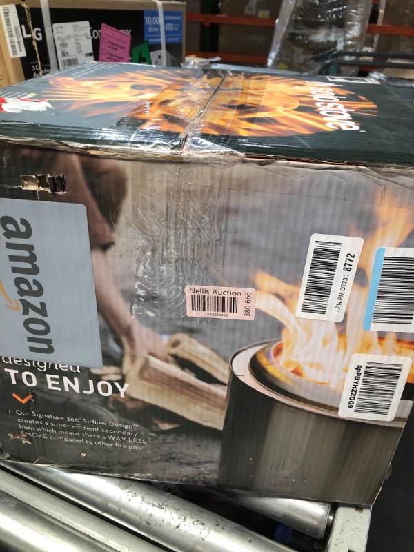 Photo 1 of Solo Stove Ranger Big Yard Bundle 2.0 | Incl. Ranger Smokeless Fire Pit with Stand, Shield and Shelter, Portable for Wood Burning, Removable Ash Pan, Stainless Steel, H: 15.25in x Dia: 15in, 21.5lbs