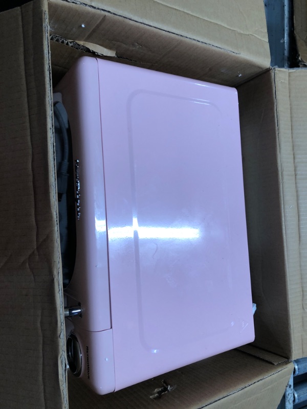 Photo 1 of ***SEE NOTES*** 
Nostalgia Retro Compact Countertop Microwave Oven - 0.7 Cu. Ft. - 700-Watts with LED Digital Display - Child Lock - Easy Clean Interior - Pink