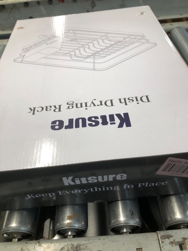 Photo 1 of ***(MISSING THE DRAINING BOARD)***
Kitsure Dish Drying Rack- Space-Saving Dish Rack, Dish Racks for Kitchen Counter, Stainless Steel Kitchen Drying Rack with a Cutlery Holder, 12''W x 15''L, Black