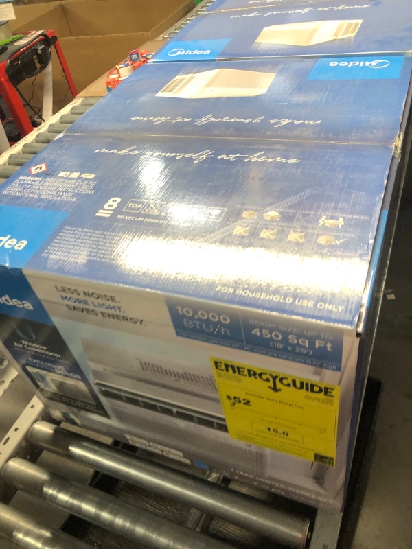 Photo 1 of ***FACTORY SEALED***Midea 10,000 BTU U Shaped Smart Inverter Window Air Conditioner, Cools up to 450 Sq. Ft.,Ultra Quiet with Open Window Flexibility, Works with Alexa/Google Assistant, 35% Energy Savings, Remote Control