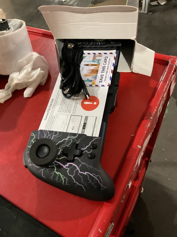 Photo 1 of Hall Effect Joystick Switch-Controller for Nintendo Switch/OLED,One-Piece-Joypad Replacement for Wireless Switch Controller with 9 Color Lights - Lightning Pattern