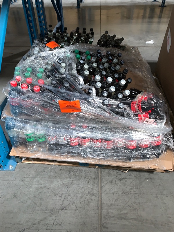 Photo 1 of ***NON-REFUNDABLE***
**UP TO 6 MONTHS PAST EXPIRATION*** 
"*PALLET SIZE MAY VARY / TRUCK OR TRAILER PICK UP ONLY*** Pallet of Variety Mix Coke Drinks. (May contain Energy Drinks, Diet Sodas. IE: Monster, Celcius, Diet Coke. Root Beer, etc
*PLEASE REFERENC