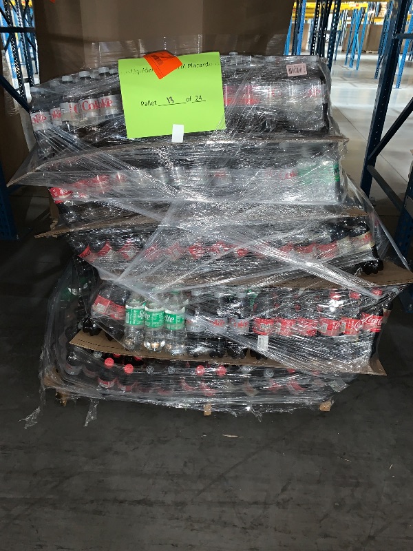 Photo 1 of ***NON-REFUNDABLE***
**UP TO 6 MONTHS PAST EXPIRATION***
"*PALLET SIZE MAY VARY / TRUCK OR TRAILER PICK UP ONLY*** Pallet of Variety Mix Coke Drinks. (May contain Energy Drinks, Diet Sodas. IE: Monster, Celcius, Diet Coke. Root Beer, etc
*PLEASE REFERENCE