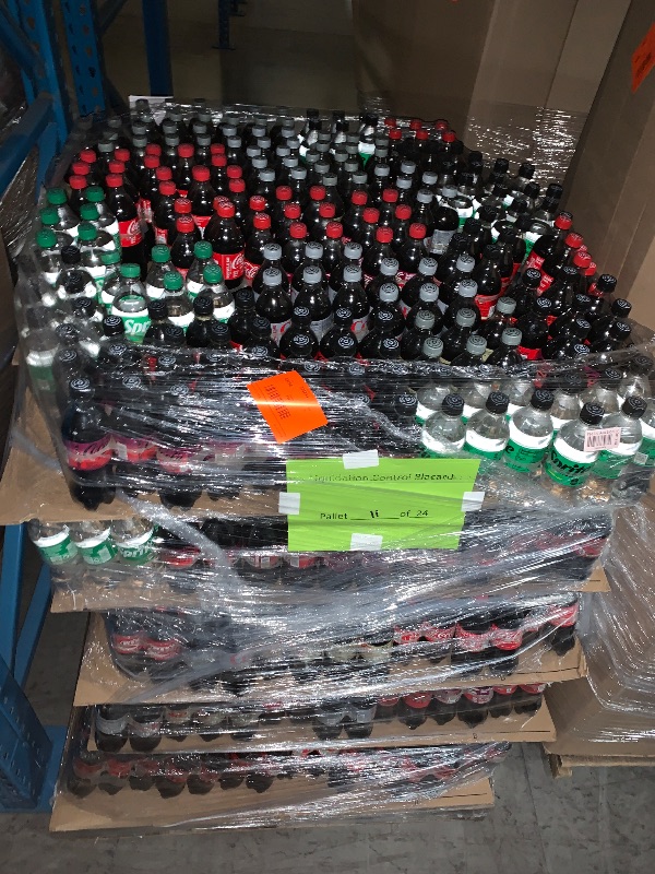 Photo 1 of ***NON-REFUNDABLE***
**UP TO 6 MONTHS PAST EXPIRATION***
"*PALLET SIZE MAY VARY / TRUCK OR TRAILER PICK UP ONLY*** Pallet of Variety Mix Coke Drinks. (May contain Energy Drinks, Diet Sodas. IE: Monster, Celcius, Diet Coke. Root Beer, etc
*PLEASE REFERENCE