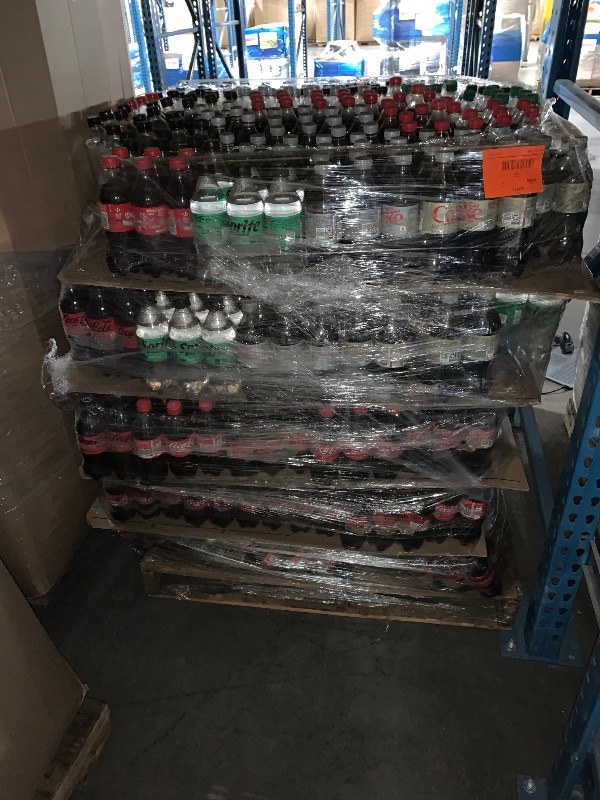 Photo 1 of ***NON-REFUNDABLE***
**UP TO 6 MONTHS PAST EXPIRATION***
"*PALLET SIZE MAY VARY / TRUCK OR TRAILER PICK UP ONLY*** Pallet of Variety Mix Coke Drinks. (May contain Energy Drinks, Diet Sodas. IE: Monster, Celcius, Diet Coke. Root Beer, etc
*PLEASE REFERENCE
