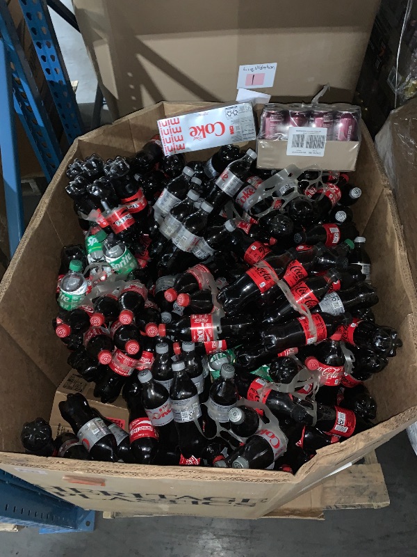 Photo 1 of ****NON-REFUNDABLE - THIS PALLET IS NON-REFUNDABLE. DRINKS ARE PAST EXPIRATION. DRINKS ARE EXPIRED. THESE EXPIRED DRINKS ARE NON-REFUNDABLE."*PALLET SIZE MAY VARY / TRUCK OR TRAILER PICK UP ONLY*** Pallet of Variety Mix Coke Drinks. (May contain Energy Dr