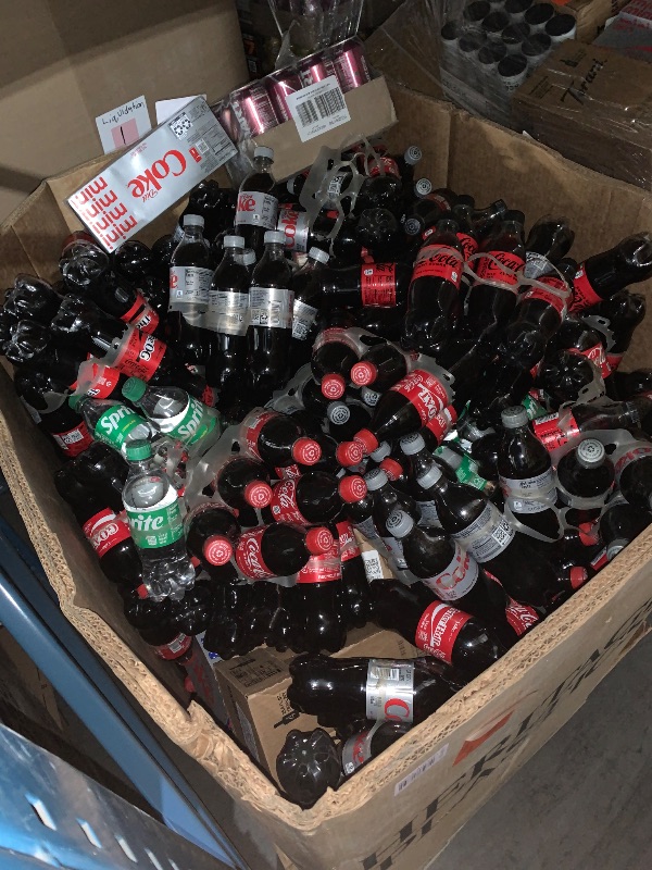 Photo 1 of ****NON-REFUNDABLE - THIS PALLET IS NON-REFUNDABLE. DRINKS ARE PAST EXPIRATION. DRINKS ARE EXPIRED. THESE EXPIRED DRINKS ARE NON-REFUNDABLE."*PALLET SIZE MAY VARY / TRUCK OR TRAILER PICK UP ONLY*** Pallet of Variety Mix Coke Drinks. (May contain Energy Dr