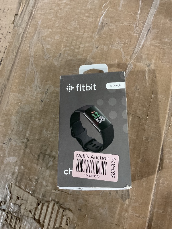 Photo 1 of * strap is broken *
Fitbit Charge 6 Fitness Tracker with Google apps, Heart Rate on Exercise Equipment, 6-Months Premium Membership Included, GPS, Health Tools and More, Obsidian/Black, One Size (S & L Bands Included)