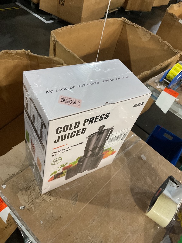 Photo 1 of * factory sealed *
Juicer Machines with 5.8" Large Feed Chute, Cold Press Juicer for Whole Vegetables and Fruits 400W, Slow Masticating juicer Easy to Clean Juice Extractor Machine High Juice Yield