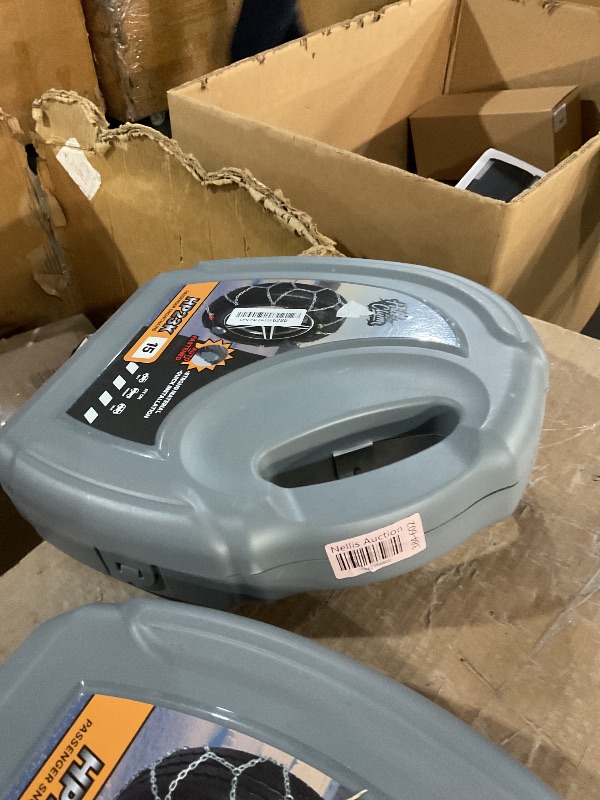 Photo 1 of ***LIKE NEW/OPEN BOX***
Auto Fixing Snow Chains for Pickup Trucks & SUVs Off-road, Heavy Duty Quick Fit & Easy Installation Snow Tire Chains, Portable Reusable Emergency Tire Traction Chain, Set of 2 (HPK-2315)