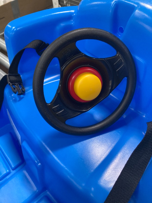 Photo 1 of ***SELLING AS PARTS ONLY, MISSING WINDSHIELD WITH CUP HOLDER, & HANDLE*** Step2 Whisper Ride II Buggy Kids Push Car, Ride On Toy, Stroller Substitute, Includes Seat Belt & Horn, Made of Durable Plastic, Max Weight 50 lbs., For Toddlers 1.5-4 Years Old, Bl