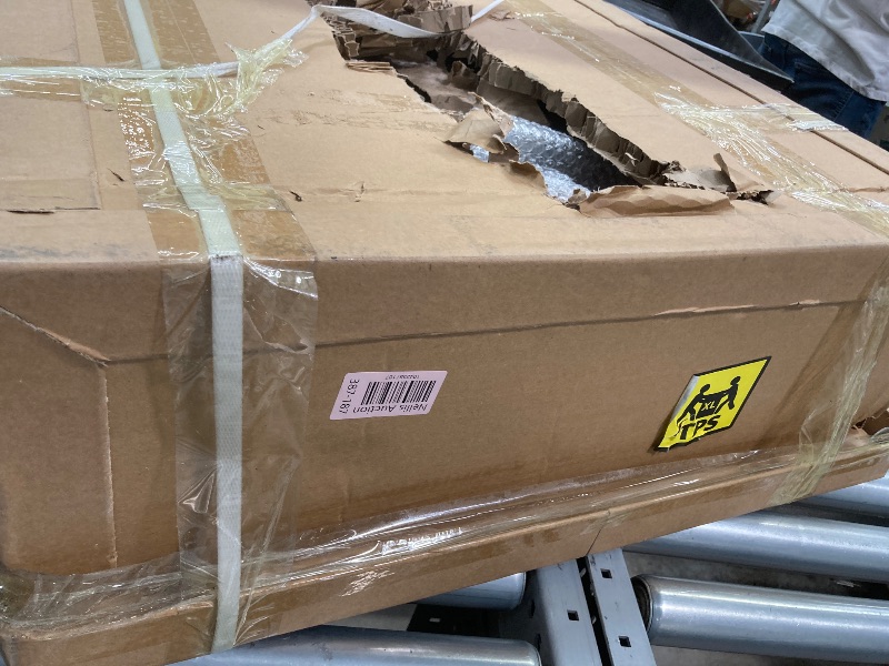 Photo 1 of **HANDLE GRIPS ARE SCRAPED**LuminaLiftCure Hydraulic Material Lift Pallet Truck 441 lbs Manual Winch Stacker 36" Max Lift Height, Lift Table Cart