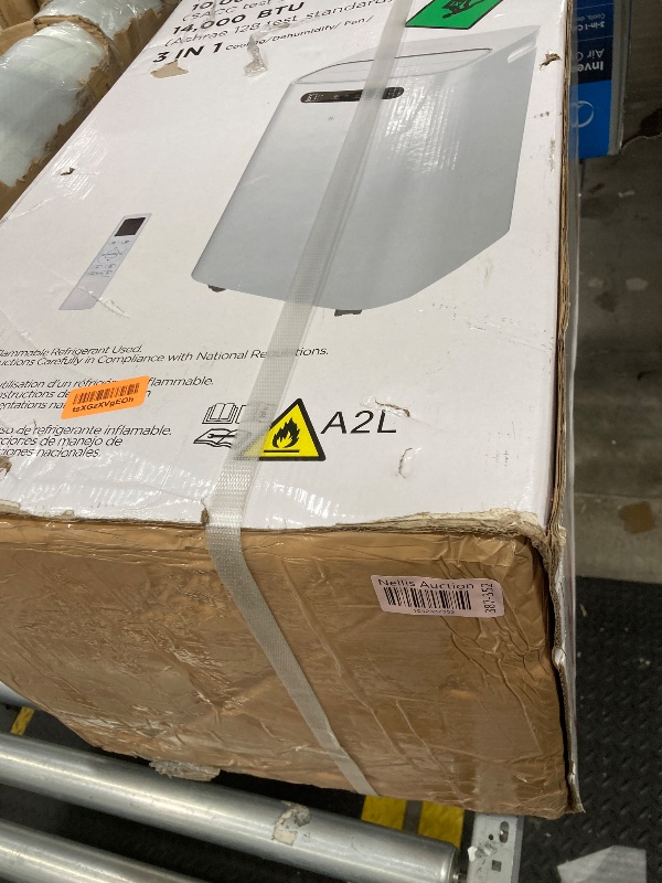 Photo 1 of 14000 BTU Portable Air Conditioners,Cools Up to 700 Sq.Ft,Portable AC Unit with Remote Control,Cooling,Fan,Dehumidification,Sleep Mode& Installation Kits for Large Rooms,White