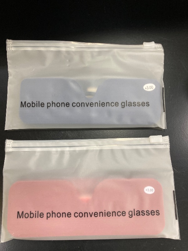Photo 1 of ***(2 PAIR ONLY -BLACK NOT AVAILABLE)***KoKoBin 2 Pairs Ultra-thin anti-blue reading glasses, anti-glare glasses, Blue+Red 3.00
