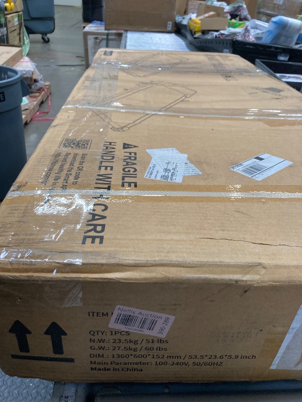 Photo 1 of   ***(DAMAGE -SELLING AS PARTS ONLY)*** NOT IN BOX, NO PACKAGING***
Acezoe Walking Pad Treadmill with Incline and Handle Bar, 2 in 1 Folding Treadmills for Home Small Office, 300lbs Portable Compact Under Desk Treadmill with Remote Control, LED Display an