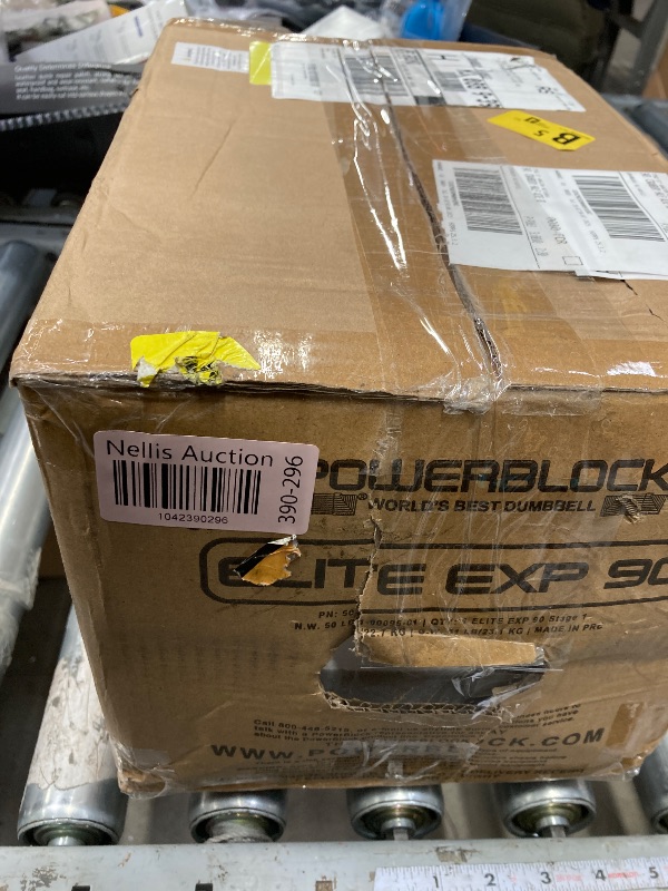 Photo 1 of **ONLY ONE DUMBELL**PowerBlock Elite EXP Adjustable Dumbbells, Sold in Pairs, Stage 1, 5-50 lb. Dumbbells, Durable Steel Build, Innovative Workout Equipment, All-in-One Dumbbells, Expandable with Expansion Kits