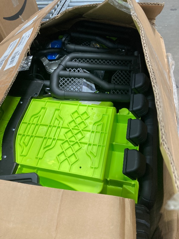 Photo 1 of **MISSING PARTS**Funcid 12 Volt Ride on Toys for Toddlers Ride on Cars with Remote Control, Battey Powered Ride on Truck Car w/ Bluetooth Music, LED Lights, Spring Suspension, 3 Speeds, Green

