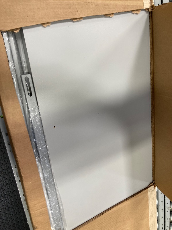 Photo 1 of **BOX 1 OF 2 ONLY/MISSING PARTS**Prepac HangUps 30" Large Garage Cabinet, Bathroom Cabinet Wall Mount, Ideal for Garage, Kitchen and Laundry Organization 30" W x 72" H x 16" D, Light Gray