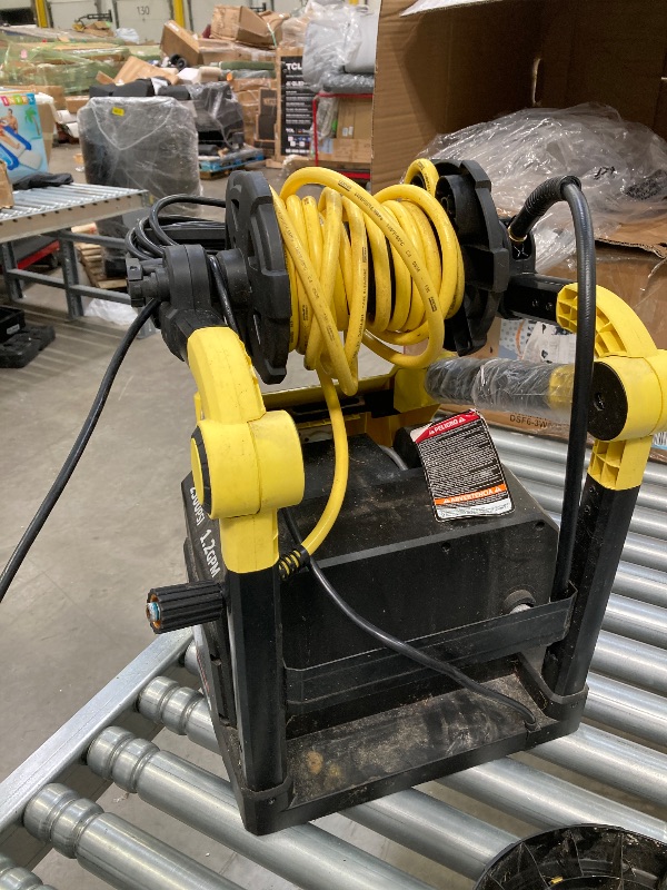 Photo 1 of   ***(HEAVILY USED CONDITIONGRASS,DUST/DIRT RESIDUE, HEAVILY USED CONDITION, SOME SCUFFS/SCRATCHES, BOX RIPPED/TORN)*** 

K2200PSB 2200 PSI 1.2 GPM CETA Certified Electric Power Pressure Washer with Surface Cleaner + Turbo, 15°, 40°, & Soap Nozzles  ***(H