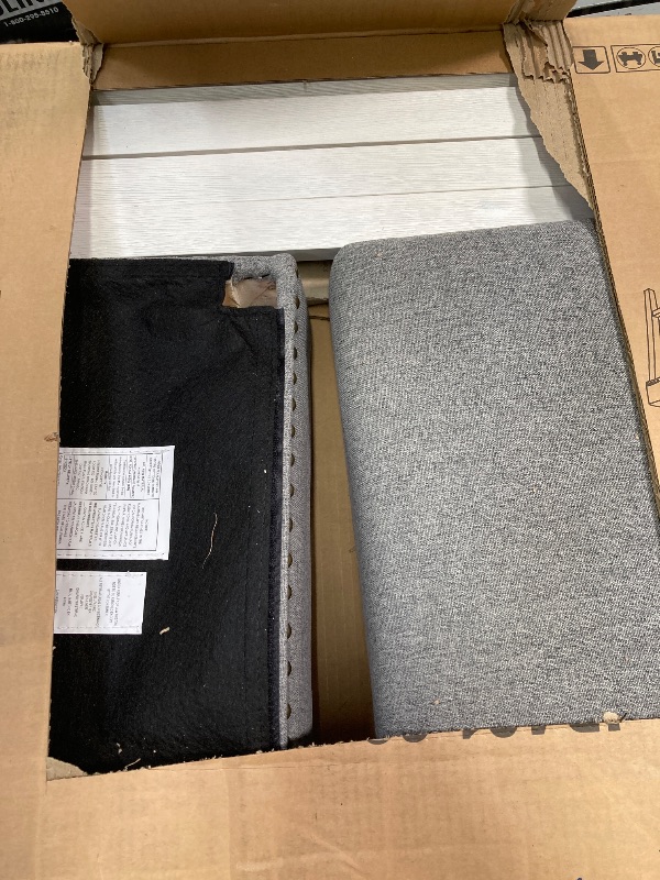 Photo 1 of **MISSING ALL 8 SHORT SIDE WHITE BARS**WestinTrends 29" Upholstered Saddle Seat Bar Stool (Set of 2) - Gray
