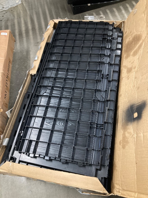 Photo 1 of ***(SELLING AS PARTS ONLY)***
YITAHOME Outdoor Storage Box with Cushion, 120 Gallon Waterproof Deck Box for Garden Tools, Patio Cushions, and Pool Accessories, Lockable, Easy Assembly, Versatile Bench or Table (Black)  ***(OPEN BOX, BOX RIPPED/TORN)***