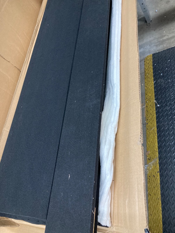 Photo 1 of ***PARTS ONLY***
CAPCAEK 50.7" King Size Bed Frame with Hight Headboard and Footboard, Corduroy Upholstered Platform Bed Frame, King Bed Frame Mattress Foundation, No Box Spring Needed, Noise Free, Cream